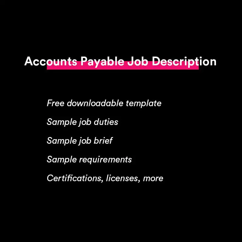 accounts payable job description