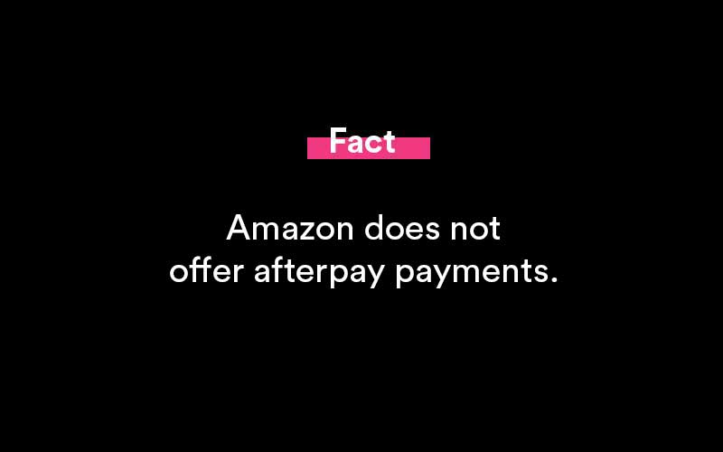 does amazon accept afterpay