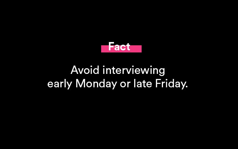 best time to interview