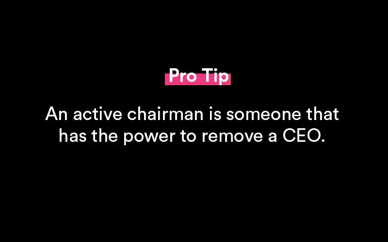 chairman vs CEO
