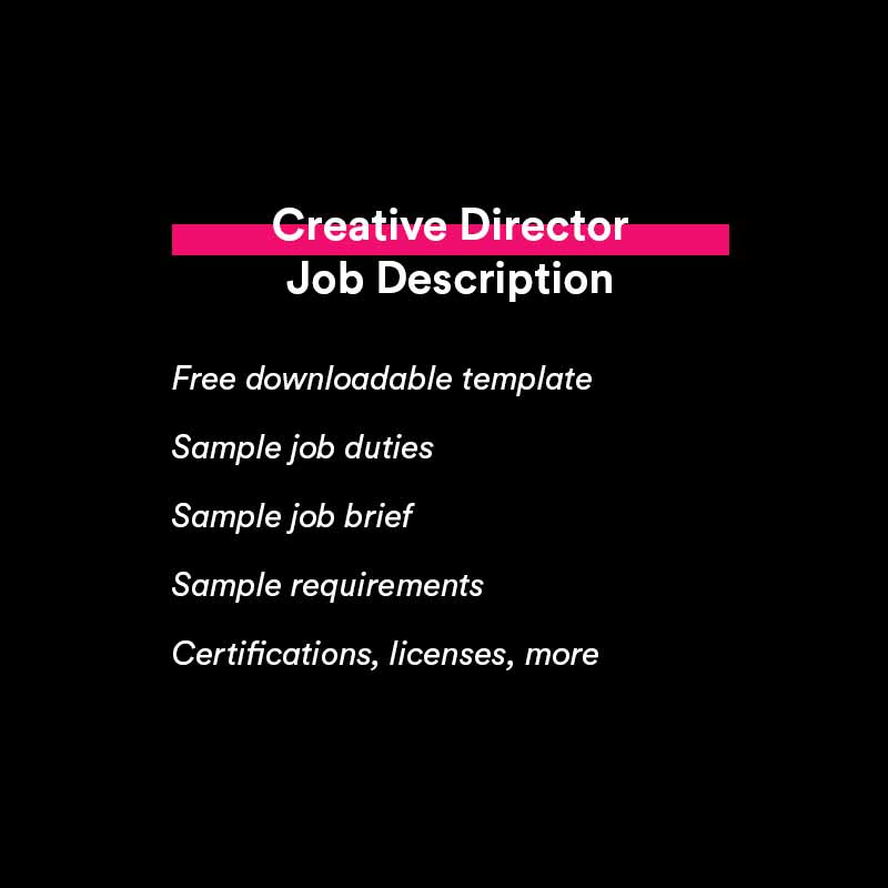 creative director job description