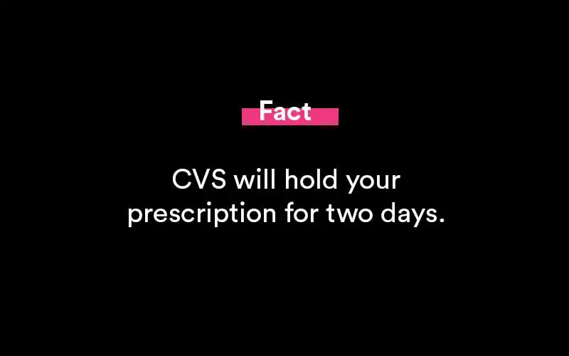 how long does cvs hold a prescription