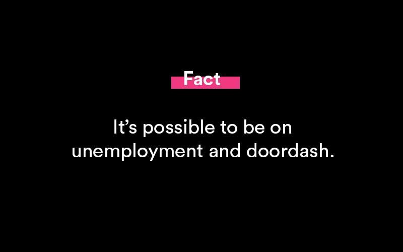 doordash unemployment