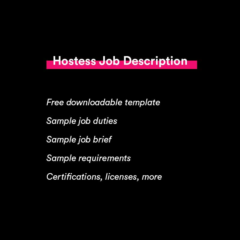 hostess job description
