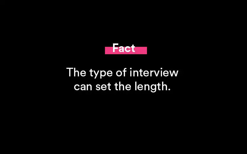 how long do interviews last