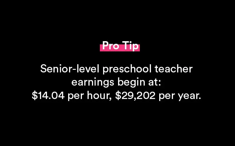 how much does a preschool teacher make