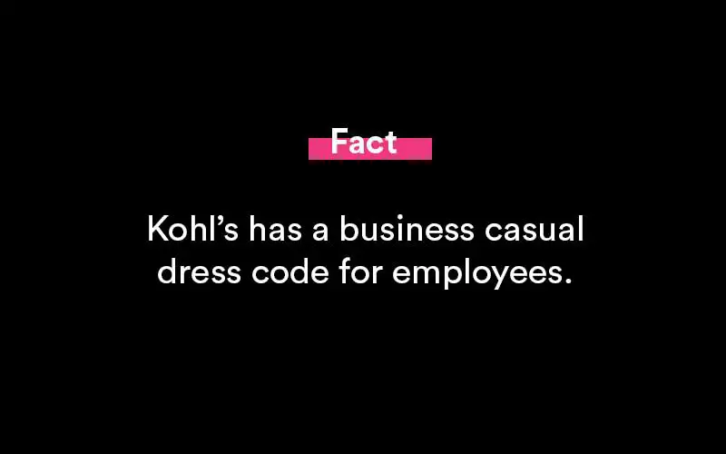 kohls dress code