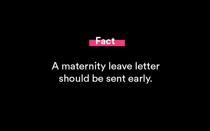 maternity leave letter to employer