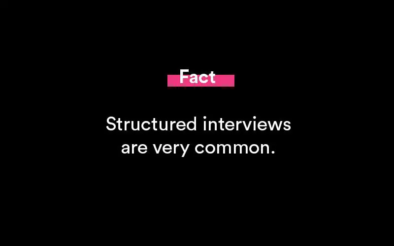 structured interview questions