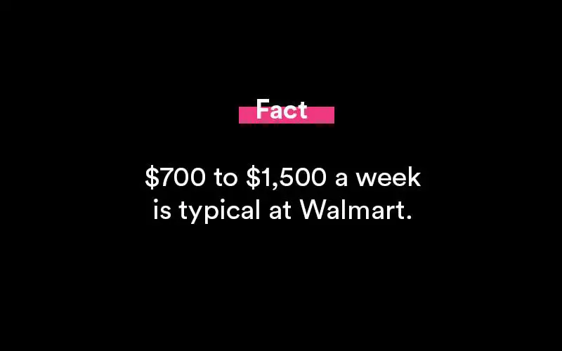 how much does a Walmart employee make a month
