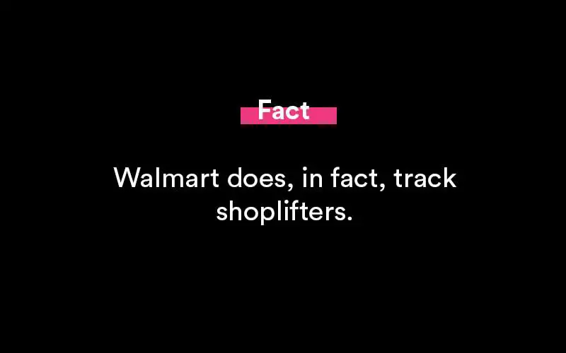 how does walmart track shoplifting