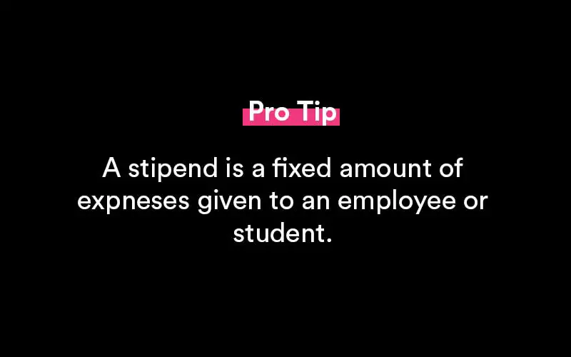 what is a stipend